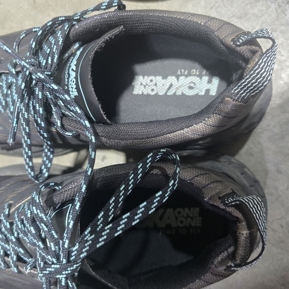 Hoka‎ One One Black and Blue Athletic Shoes - Picture 8 of 9